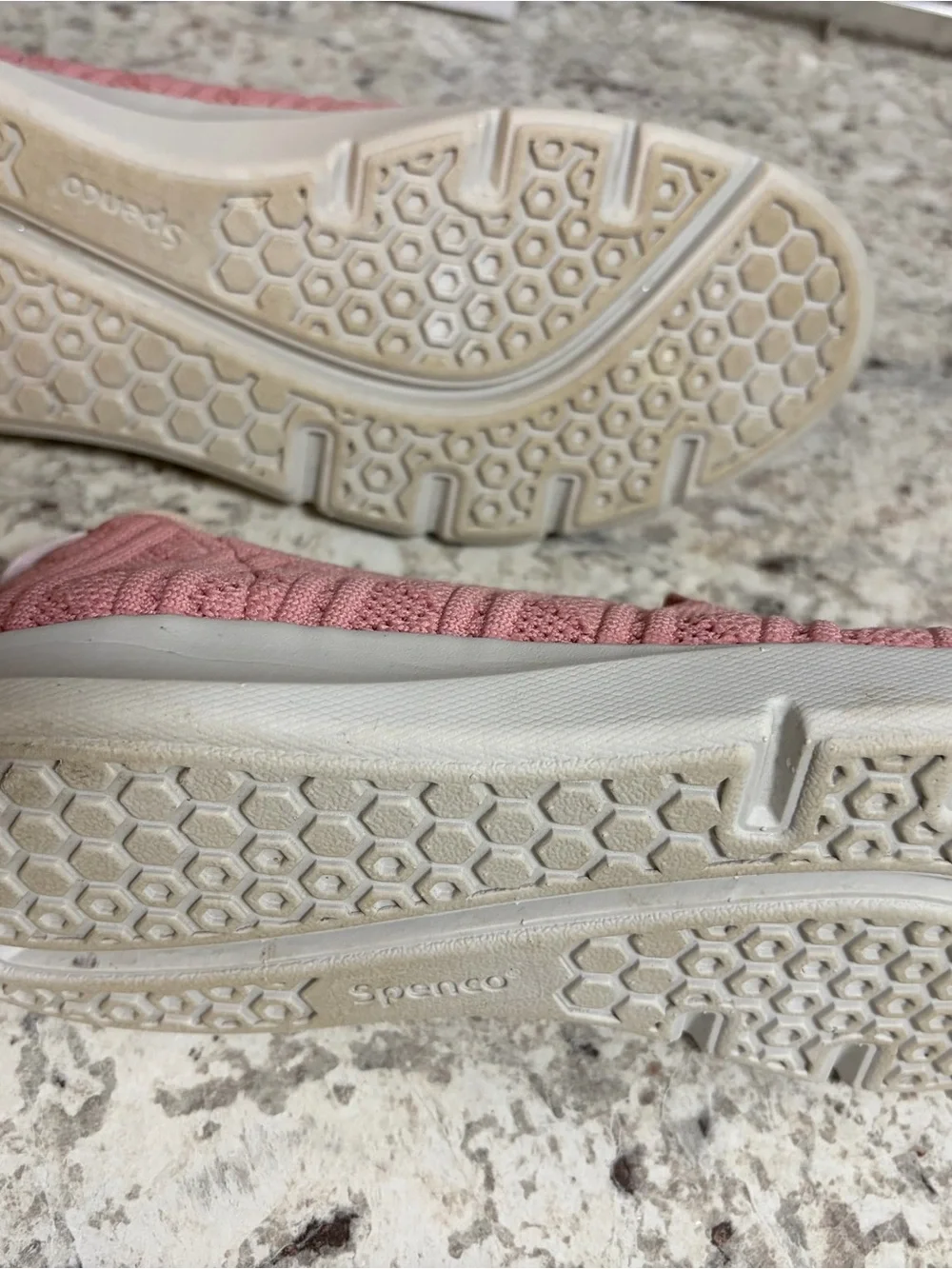 Spenco Women's Pink Knit Espadrilles Slip-Ons